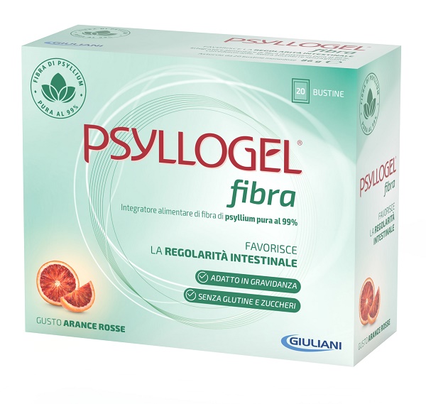 PSYLLOGEL FIBRA ARANCE ROSSE 20 BUSTINE - Farmasanitas 