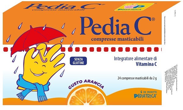 PEDIA C ARANCIA 24 COMPRESSE MASTICABILI - Farmasanitas 