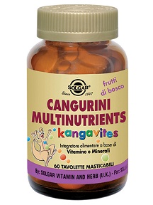 CANGURINI MULTINUTRIENTS FRUTTI TROPICALI 60 COMPRESSE - Farmasanitas 