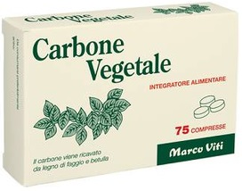CARBONE VEGETALE 25 COMPRESSE - Farmasanitas 