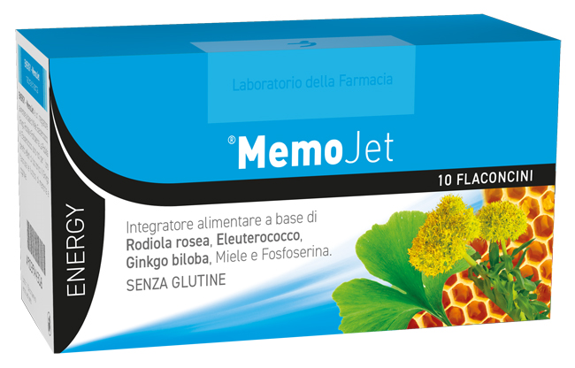 LABORATORIO DELLA FARMACIA MEMO JET 10 FLACONCINI 10 ML LINEA ENERGY - Farmasanitas 