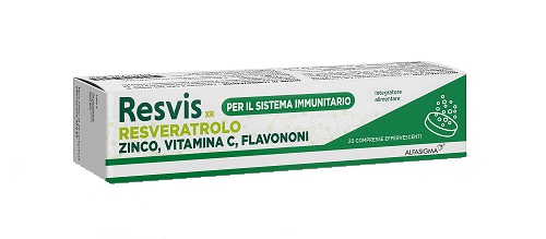 RESVIS XR ALFASIGMA 20 COMPRESSE EFFERVESCENTI DA 4 G - Farmasanitas 