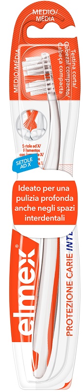 ELMEX INTERX SPAZZOLINO PROTEZIONE CARIE TESTINA CORTA - Farmasanitas 
