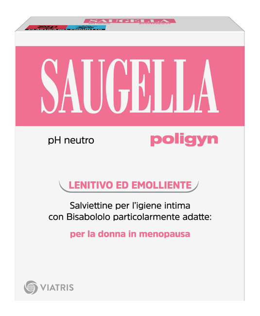 SAUGELLA POLIGYN PH NEUTRO SALVIETTINE IGIENE INTIMA LENITIVO ED EMOLLIENTE 10 PEZZI - Farmasanitas 