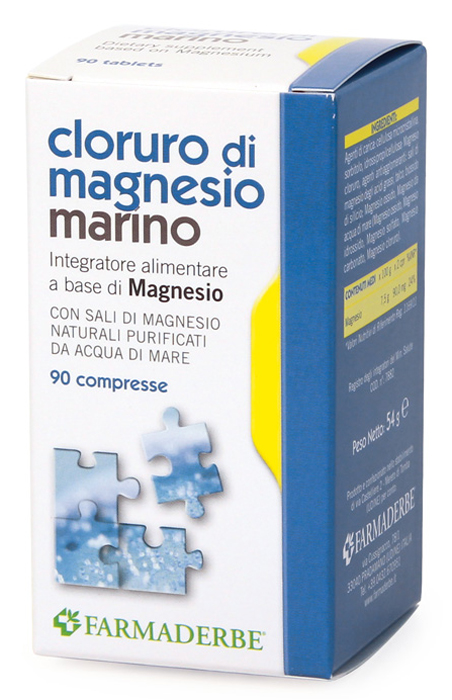 CLORURO DI MAGNESIO MARINO 90 COMPRESSE - Farmasanitas 
