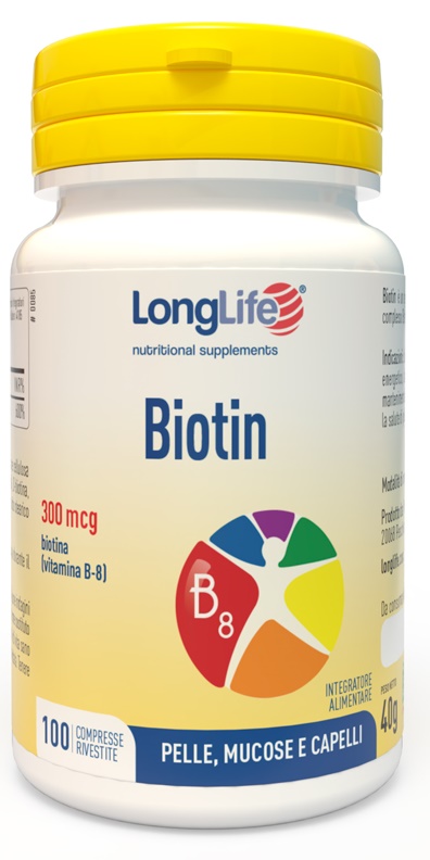 LONGLIFE BIOTIN 100 COMPRESSE - Farmasanitas 