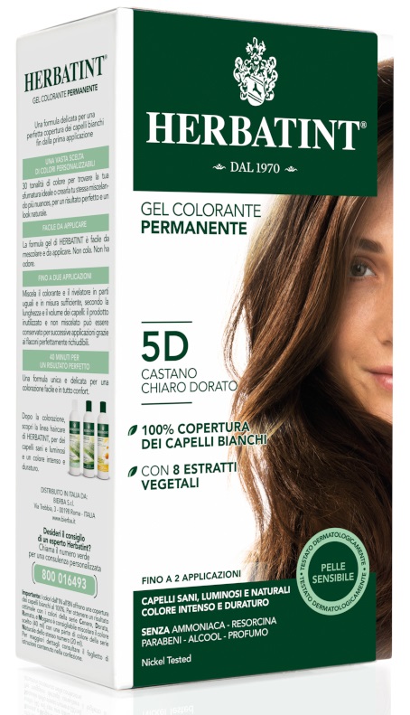 HERBATINT 5D CASTANO CHIARO DORATO 150 ML - Farmasanitas 