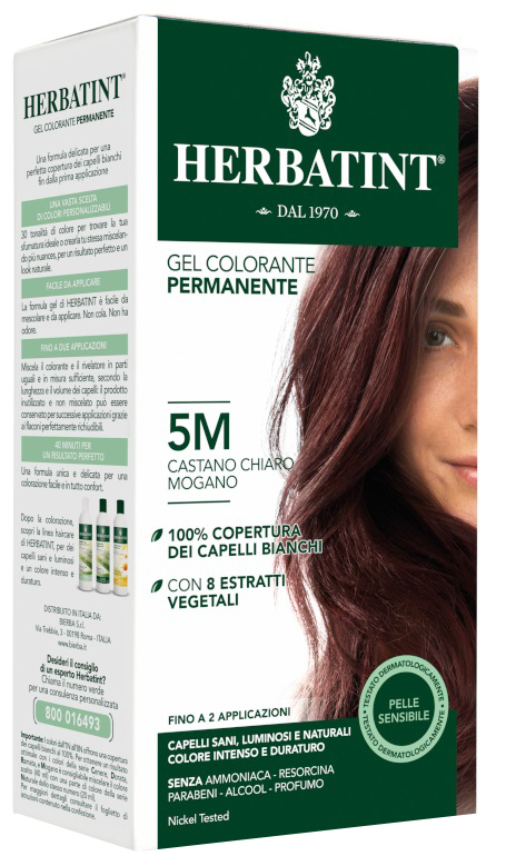 HERBATINT 5M CASTANO CHIARO MOGANO 150 ML - Farmasanitas 