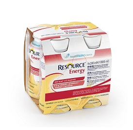 RESOURCE ENERGY VANIGLIA 4 BOTTIGLIE 200 ML NUOVO PACKAGING - Farmasanitas 