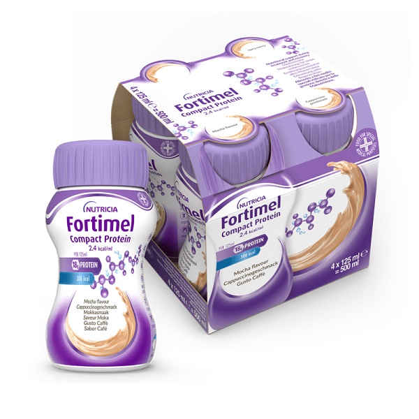 FORTIMEL COMPACT PROTEIN CAFFE' 4 BOTTIGLIE DA 125 ML - Farmasanitas 