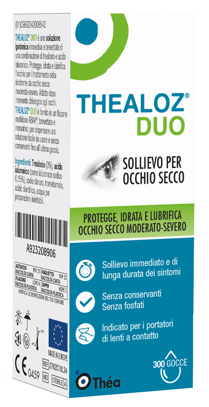 THEALOZ DUO SOLUZIONE OCULARE FLACONE 10 ML - Farmasanitas 