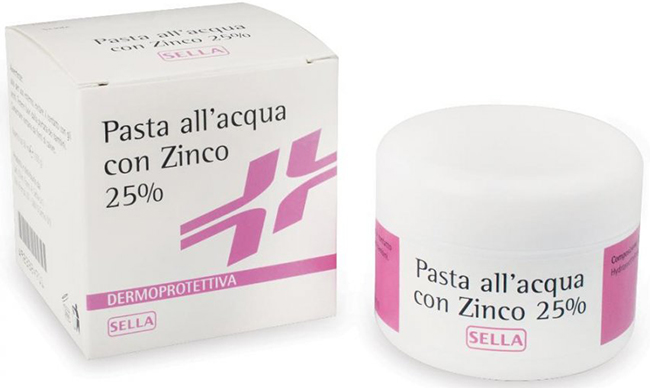 PASTA ACQUA CON ZINCO 25% 100 G - Farmasanitas 
