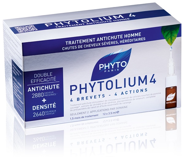 PHYTO PARIS PHYTOLIUM4 TRATTAMENTO ANTICADUTA CAPELLI UOMO 12 FIALE 3,5 ML - Farmasanitas 