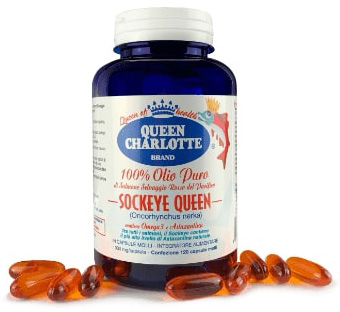 OLIO PURO SALMONE SELVAGGIO ROSSO 120 CAPSULE - Farmasanitas 