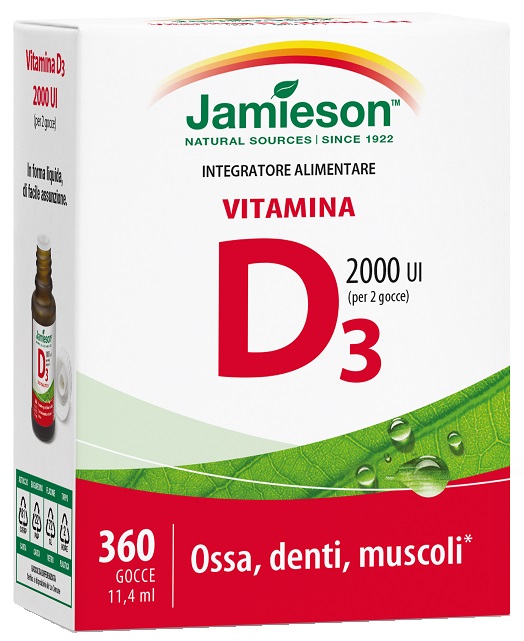 JAMIESON VITAMINA D GOCCE 11,4 ML - Farmasanitas 