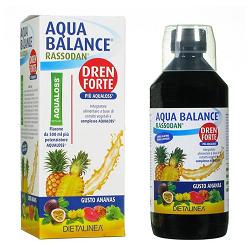 AQUA BALANCE RASSODAN DREN FORTE GUSTO ANANAS 500 ML DIETALINEA + AQUALOSS 2,8 G - Farmasanitas 