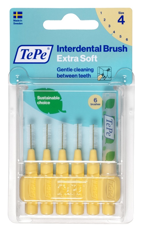 TEPE SCOVOLINO XSOFT GIALLO 0,7MM 6 PEZZI - Farmasanitas 