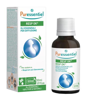 MISCELA RESP OK OLI ESSENZIALI PER DIFFUSIONE 30 ML PURESSENTIEL ECOCERT - Farmasanitas 