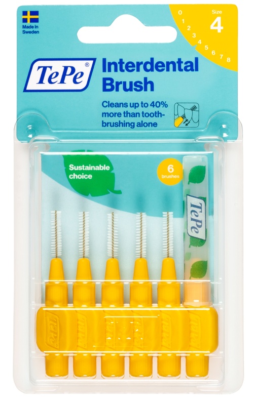 TEPE SCOVOLINO GIALLO 0,7 MM 6 PEZZI - Farmasanitas 