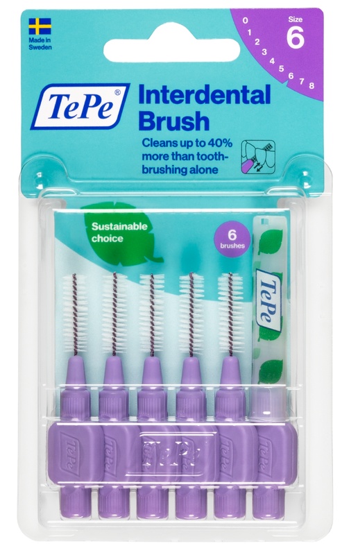 TEPE SCOVOLINO VIOLA 1,1MM 6 PEZZI - Farmasanitas 