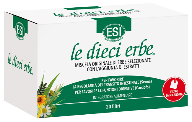 ESI LE DIECI ERBE TISANA 20 FILTRI - Farmasanitas 