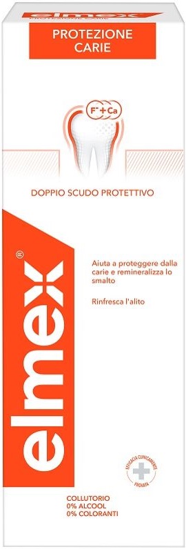 ELMEX PROTEZIONE CARIE COLLUTORIO FLUORURO AMMINICO 400 ML - Farmasanitas 