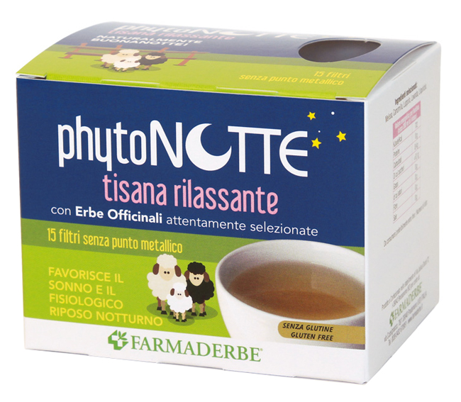 PHYTO NOTTE TISANA RILASSANTE 15 FILTRI DA 18 G - Farmasanitas 