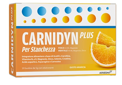 CARNIDYN PLUS 20 BUSTINE DA 5 G GUSTO ARANCIA - Farmasanitas 