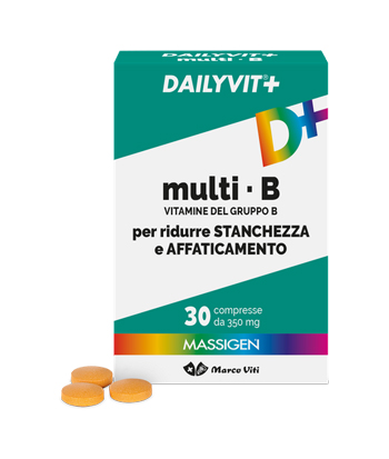 MASSIGEN MULTI B VITAMINE DEL GRUPPO B 30 COMPRESSE RIVESTITA DA 364 MG - Farmasanitas 