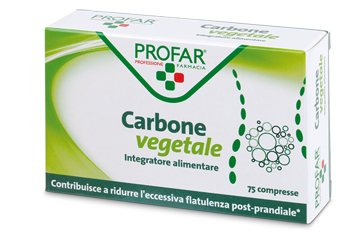 PROFAR CARBONE VEGETALE 75 COMPRESSE - Farmasanitas 