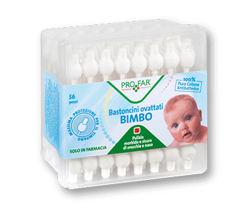 PROFAR BASTONCINI OVATTATI BAMBINI 56 PEZZI - Farmasanitas 
