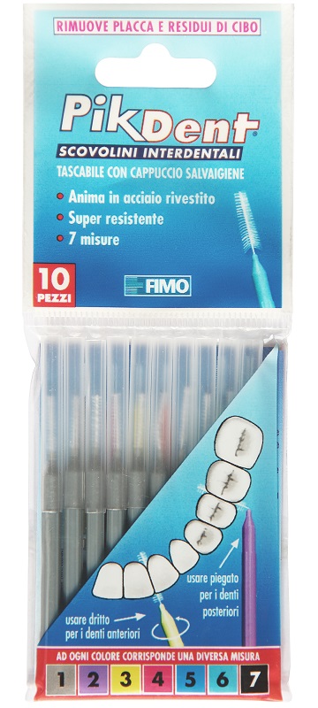 PIKDENT STUZZICOLINO 1 GRIGIO 10 PEZZI - Farmasanitas 