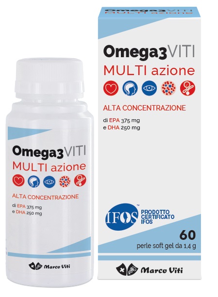 VITI OMEGA3 MULTIAZIONE 60 PERLE - Farmasanitas 