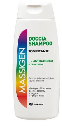 MASSIGEN DOCCIA SHAMPOO TONIFICANTE 200 ML - Farmasanitas 