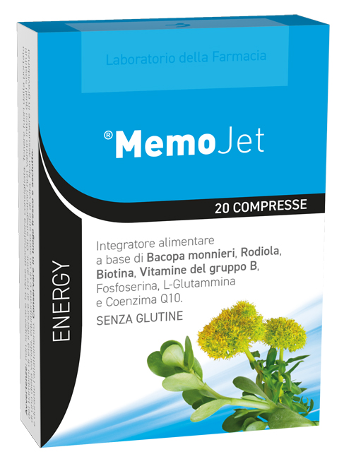 LABORATORIO DELLA FARMACIA MEMOJET 20 COMPRESSE 20 G LINEA ENERGY - Farmasanitas 