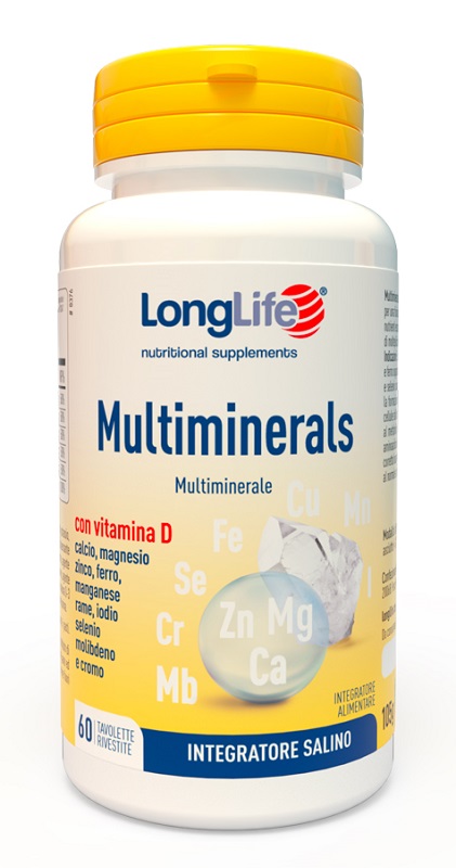 LONGLIFE MULTIMINERALS 60 TAVOLETTE RIVESTITE - Farmasanitas 