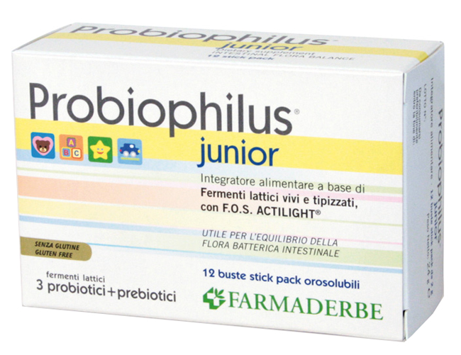 PROBIOPHILUS JUNIOR 12B BUSTE - Farmasanitas 