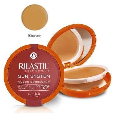 RILASTIL SUN SYSTEM PHOTO PROTECTION THERAPY SPF50+ COMPATTO BRONZE 10 ML - Farmasanitas 