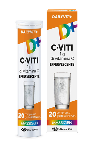 MASSIGEN VITAMINA C 1G EFFERVESCENTE 20 COMPRESSE - Farmasanitas 