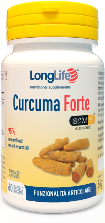 LONGLIFE CURCUMA FORTE 60 CAPSULE VEGETALI - Farmasanitas 