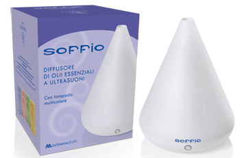 VAPO ESSENTIA SOFFIO AD ULTRASUONI + LAMPADADA CON FUNZIONE MULTICOLORE - Farmasanitas 