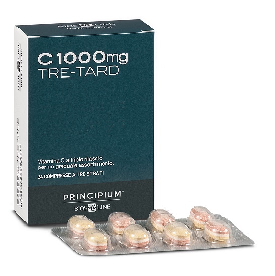 PRINCIPIUM C 1000 MG TRE-TARD 24 COMPRESSE A TRE STRATI - Farmasanitas 