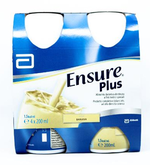 ENSURE PLUS BANANA 4 BOTTIGLIE DA 200 ML - Farmasanitas 