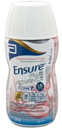 ENSURE PLUS ADVANCE FRAGOLA 4 BOTTIGLIE DA 220 ML - Farmasanitas 