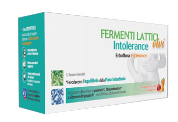 ERBOFLORA INTOLERANCE 12 FLACONCINI DA 10 ML SENZA LATTOSIO - Farmasanitas 