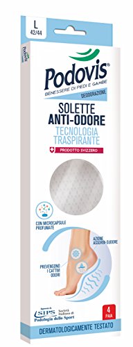 PODOVIS SOLETTE ANTIODORE LARGE FRESH 42/44 4 PEZZI - Farmasanitas 