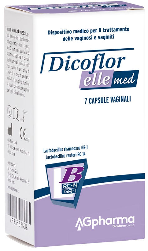 DICOFLOR ELLE MED 7 CAPSULE VAGINALI - Farmasanitas 