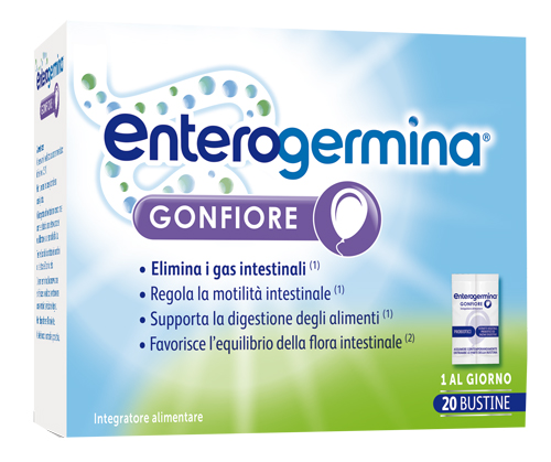 ENTEROGERMINA GONFIORE 20 BUSTINE BIPARTITE - Farmasanitas 