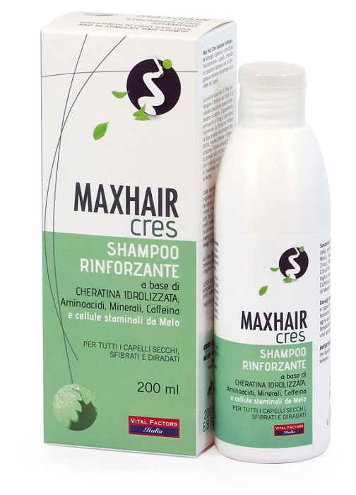 MAXHAIR CRES SHAMPOO RINFORZANTE 200 ML - Farmasanitas 