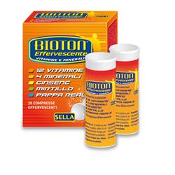 BIOTON EFFERVESCENTE 2 TUBI 10 COMPRESSE - Farmasanitas 